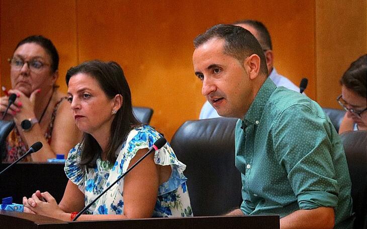 Sergi Castillo y Cristina Escoda del Partido Socialista
